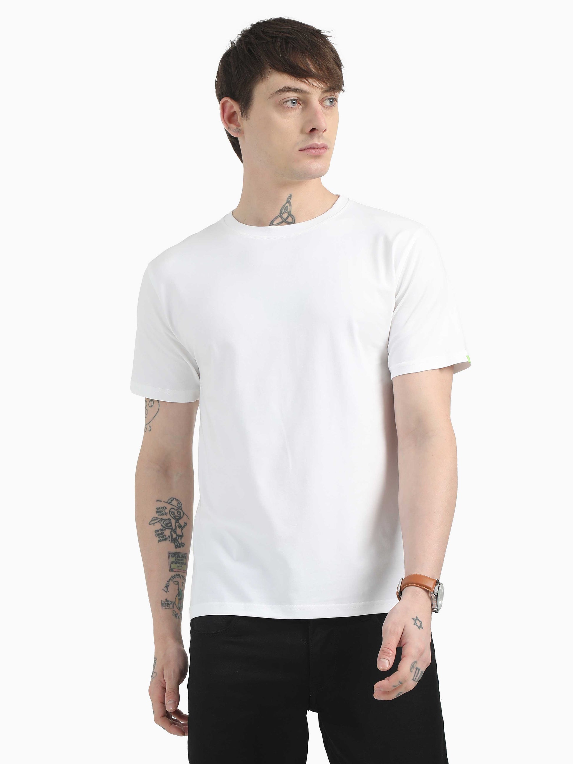 Men's Premium White Cotton T-Shirt